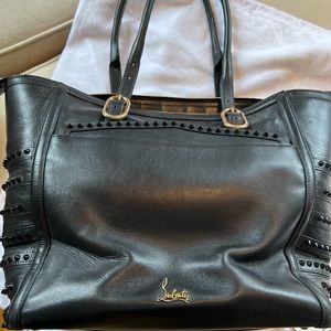 Louboutin Farida calfskin spiked handbag includes dust bag